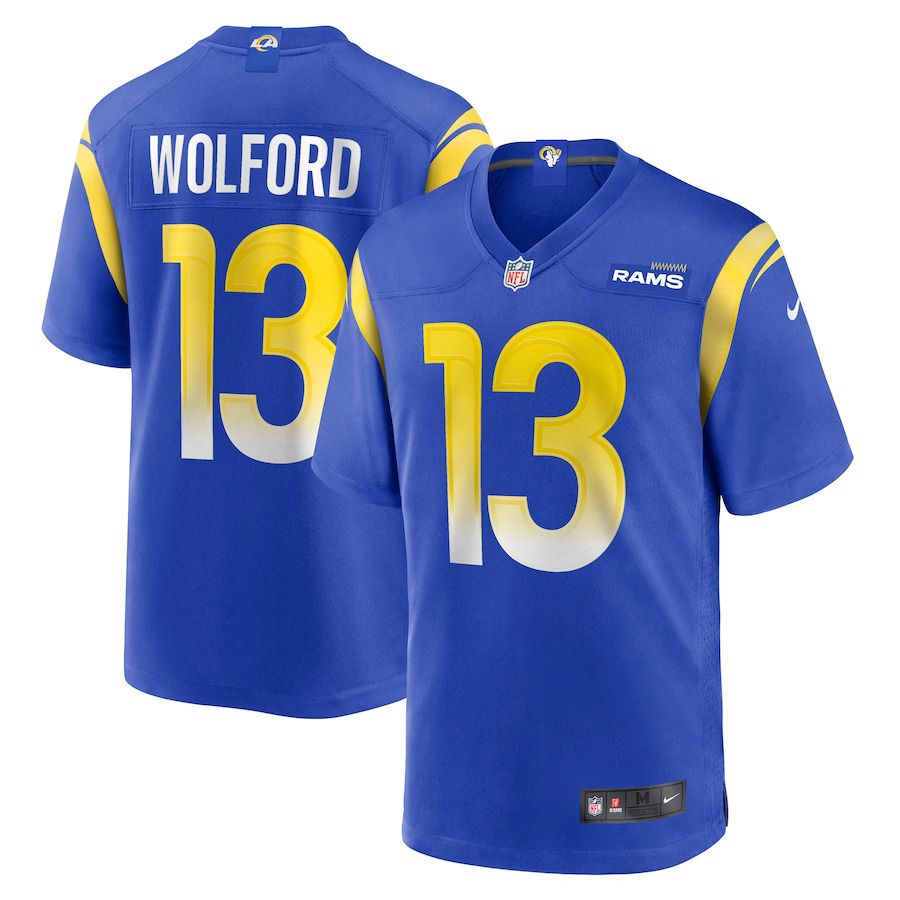 Men Los Angeles Rams #13 John Wolford Nike Royal Game Player NFL Jersey->youth nfl jersey->Youth Jersey